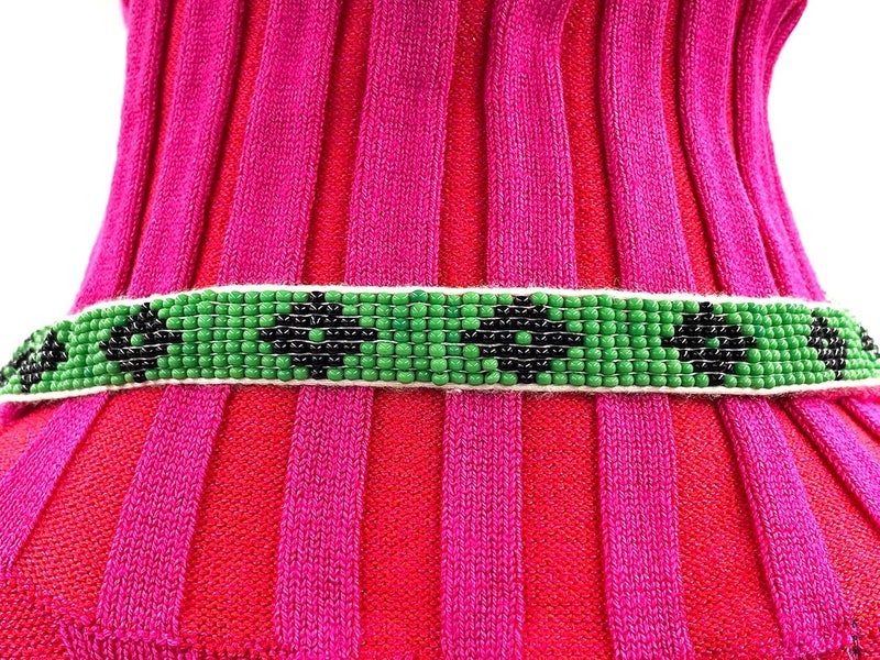 BeadsCorner Native Tribal Style Long Statement Beaded Necklace for Women Handmade - Image 3